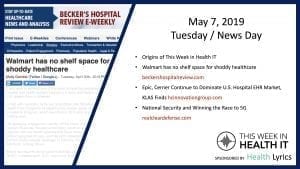 This Week in Health IT News - Bill Russell